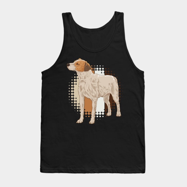 Retro drawing - Jack Russell Tank Top by Modern Medieval Design